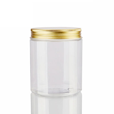 Los envases del tarro del plástico transparente de Fuyun, tarros plásticos del almacenamiento con el trazador de líneas de la espuma por robusto para el viaje, baten, los líquidos, maquillaje