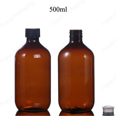 botellas plásticas del suero 16oz, 500ml vacío Amber Pet Bottles