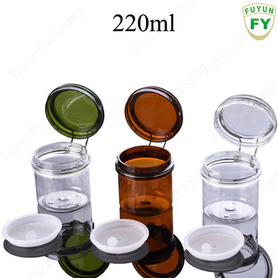Galleta única plástica Honey Jam Clip Top Jars sellado vacío del animal doméstico claro del almacenamiento de la cocina de la categoría alimenticia
