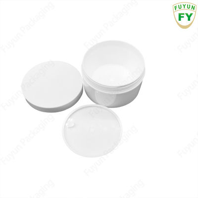 Tarro plástico blanco 100g de la crema corporal para contener la crema del probador de la muestra