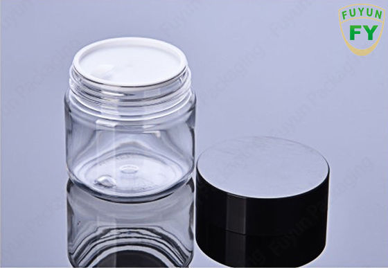 100ml OEM Logo Plastic Packaging Jars, tarro cosmético del viaje claro