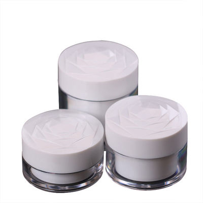Tarro cosmético de acrílico de Fuyun, envases poner crema de acrílico 20g