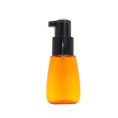 botellas de aceite plásticas de pelo del ANIMAL DOMÉSTICO vacío de 80ml 2.5oz con la naranja de la bomba de la loción