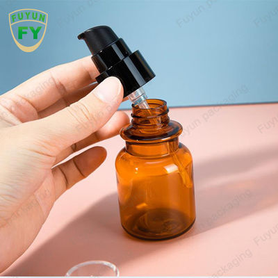 Cápsula del top del tornillo de Brown que empaqueta la botella Amber Plastic de la medicina 60ml