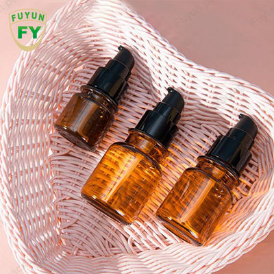 Aceite esencial Amber Bottle For Cosmetic Packing vacía plástica 5ml 30ml 50ml