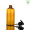botella del dispensador de la bomba del champú de 3,4 onzas, botellas ambarinas claras de la bomba de la ducha