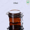 Almacenamiento de categoría alimenticia Amber Container /Jar con la fijación de la abrazadera para el café del armario de la cocina