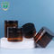 Tarro 100ml 150ml 200ml 250ml 300ml de la crema de Amber Black Pet Plastic Cosmetic