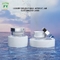 Tarro cosmético de acrílico plástico de Fuyun 15ml 30ml 50ml con el casquillo de plata